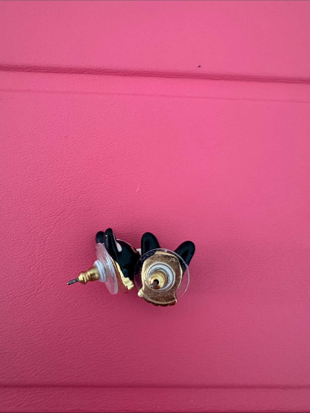 Kate Spade French Bulldog earrings - Picture 3 of 3